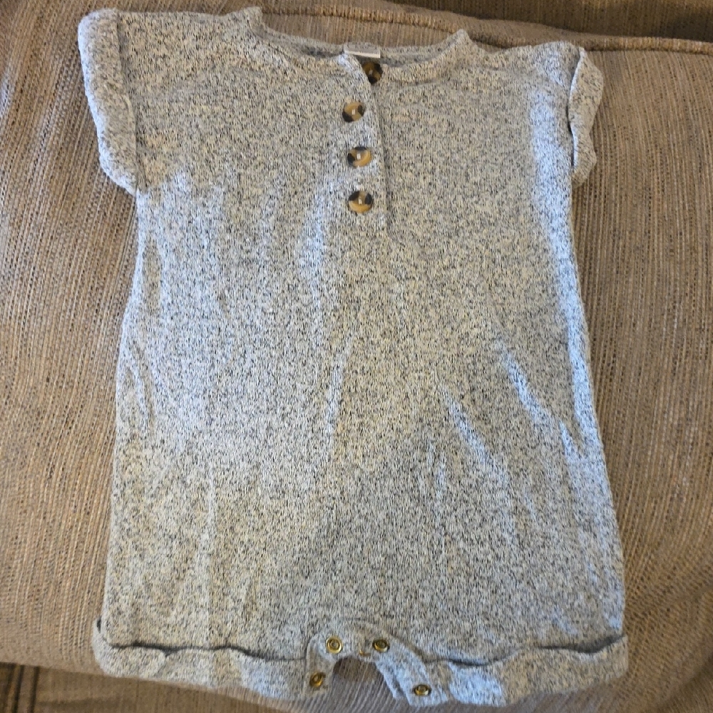 Lou Lou & Company Gray One Piece Bodysuit